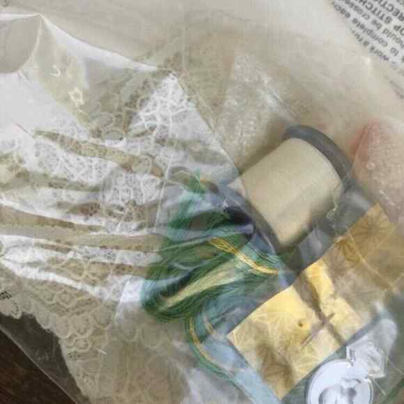 Sugar Plum Dreams Vintage Counted Cross Stitch Pillow Kit by Creative Circle - Picture 6 of 6